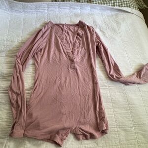 SET Active Pink Long Sleeve Pajama Romper